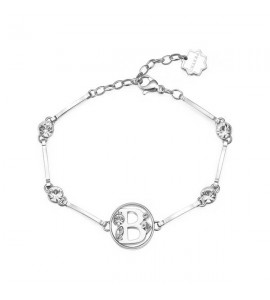 Bracciale Donna Gioielli Brosway Chakra in acciaio 316L Lettera B bhkb050