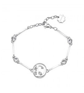 Bracciale Donna Gioielli Brosway Chakra in acciaio 316L Lettera D bhkb052