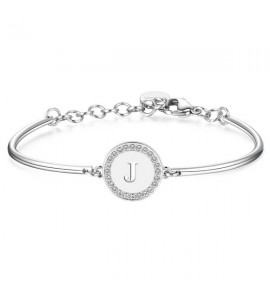 Bracciale Donna Gioielli Brosway Chakra in acciaio 316L lettera J bhk133