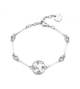 Bracciale Donna Gioielli Brosway Chakra in acciaio 316L Lettera N bhkb062
