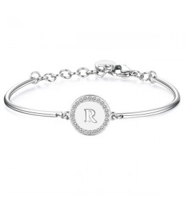 Bracciale Donna Gioielli Brosway Chakra in acciaio 316L lettera R bhk141