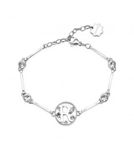 Bracciale Donna Gioielli Brosway Chakra in acciaio 316L Lettera R bhkb066