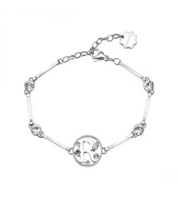Bracciale Donna Gioielli Brosway Chakra in acciaio 316L Lettera R bhkb066