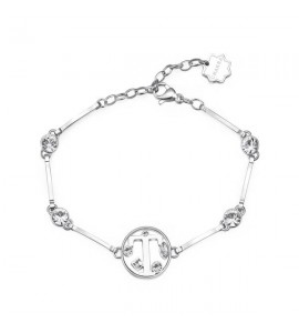Bracciale Donna Gioielli Brosway Chakra in acciaio 316L Lettera T bhkb068