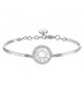 Bracciale Donna Gioielli Brosway Chakra in acciaio 316L Maestra e cristalli bianchi bhk433