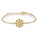 Bracciale Donna Gioielli Brosway Chakra in acciaio 316L pvd oro con Fiocco di Neve con cristalli bhk255