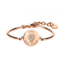 Bracciale Donna Gioielli Brosway Chakra in acciaio 316L pvd oro rosa Acchiappasogni bhk28