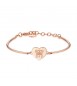 Bracciale Donna Gioielli Brosway Chakra in acciaio 316L pvd oro rosa con inciso Dad e cristallo bhk278
