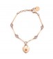 Bracciale Donna Gioielli Brosway Chakra in acciaio 316L pvd oro rosa Cuore bhkb021