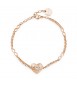 Bracciale Donna Gioielli Brosway Chakra in acciaio 316L pvd oro rosa Cuore bhkb024