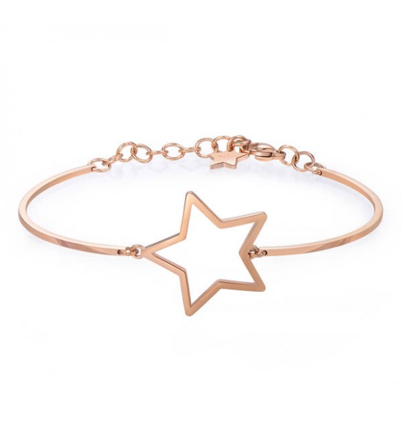 Bracciale Donna Gioielli Brosway Chakra in acciaio 316L pvd oro rosa Stella bhk259