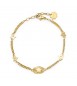 Bracciale Donna Gioielli Brosway Chakra in acciaio 316L pvd oro Stelle bhkb026