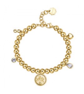 Bracciale Donna Gioielli Brosway Chakra in acciaio dorato Albero bhkb160