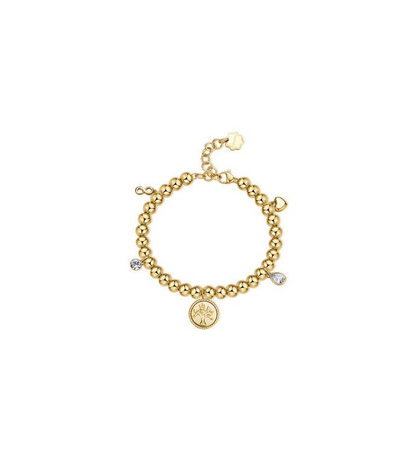 Bracciale Donna Gioielli Brosway Chakra in acciaio dorato Albero bhkb160