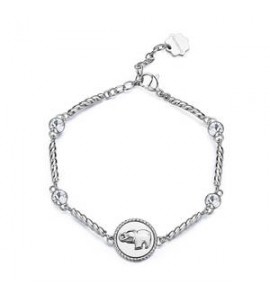 Bracciale Donna Gioielli Brosway Chakra in acciaio Elefante bhkb157