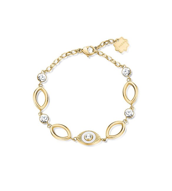 Bracciale Donna Gioielli Brosway Chakra in acciaio pvd oro Occhio di Rha bhkb126
