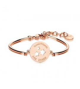 Bracciale Donna Gioielli Brosway Chakra in acciaio pvd oro rosa collezione amuleti Stars bhk34