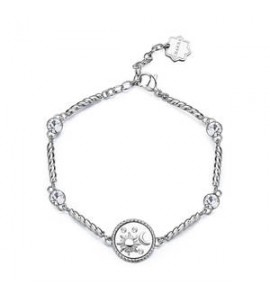 Bracciale Donna Gioielli Brosway Chakra in acciaio Sole e Luna bhkb155