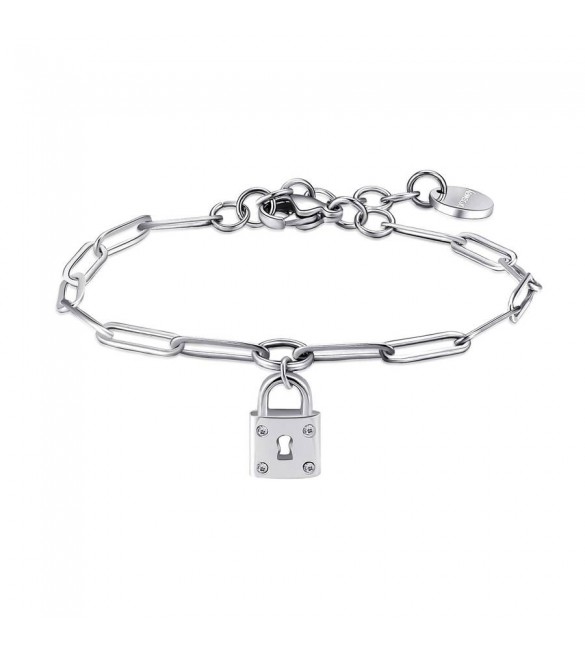 Bracciale Donna Gioielli Brosway Chant in acciaio Lucchetto bah51