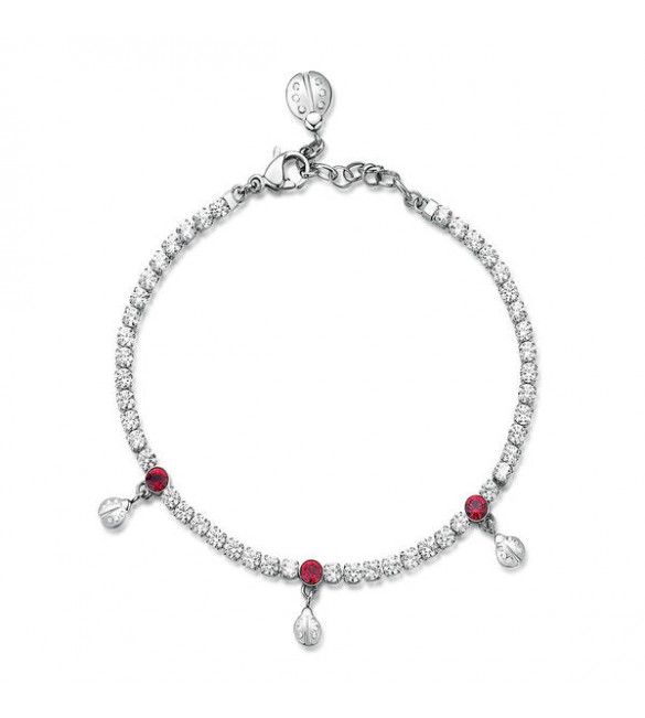 Bracciale Donna Gioielli Brosway Desideri in acciaio 316L con zirconi e charms Desideri bei020