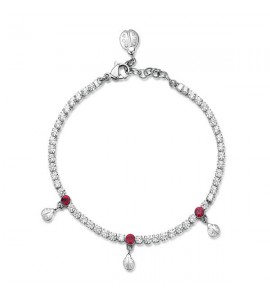 Bracciale Donna Gioielli Brosway Desideri in acciaio 316L con zirconi e charms Desideri bei020