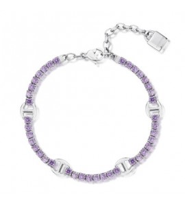 Bracciale Donna Gioielli Brosway Desideri in acciaio con zirconi amethyst Amicizia bei077