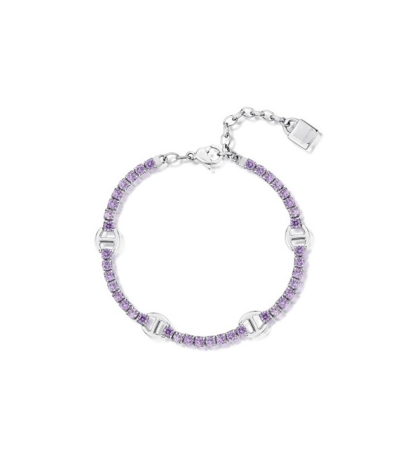 Bracciale Donna Gioielli Brosway Desideri in acciaio con zirconi amethyst Amicizia bei077