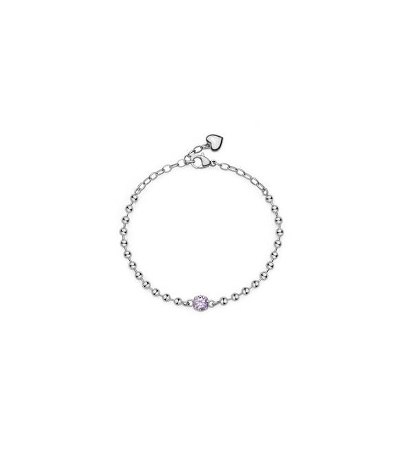 Bracciale Donna Gioielli Brosway Desideri in acciaio con zirconi ametista Fedeltà bei083