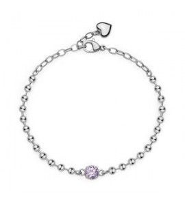 Bracciale Donna Gioielli Brosway Desideri in acciaio con zirconi ametista Fedeltà bei083