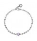 Bracciale Donna Gioielli Brosway Desideri in acciaio con zirconi ametista Fedeltà bei083