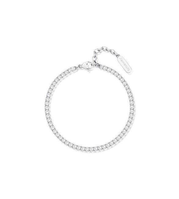 Bracciale Donna Gioielli Brosway Desideri in acciaio con zirconi bianchi Fortuna bei080