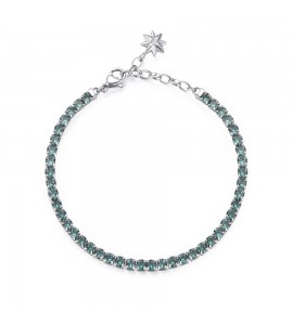 Bracciale Donna Gioielli Brosway Desideri in acciaio con zirconi green Equilibrio bei053
