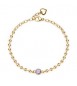 Bracciale Donna Gioielli Brosway Desideri in acciaio pvd oro con zirconi ametista Fadeltà bei086