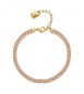 Bracciale Donna Gioielli Brosway Desideri in acciaio pvd oro con zirconi champagne Amicizia bei059