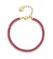Bracciale Donna Gioielli Brosway Desideri in acciaio pvd oro con zirconi ruby Fedeltà bei065