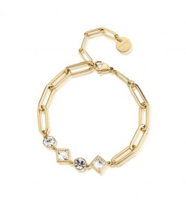 Bracciale Donna Gioielli Brosway Emphasis in acciaio pvd oro e cristalli crystal beh14