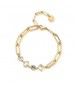 Bracciale Donna Gioielli Brosway Emphasis in acciaio pvd oro e cristalli crystal beh14