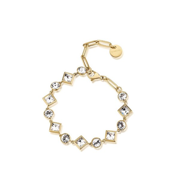 Bracciale Donna Gioielli Brosway Emphasis in acciaio pvd oro e cristalli crystal beh16