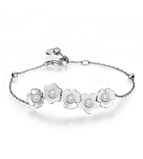 Bracciale Donna Gioielli Brosway Ikebana in acciaio 316L cristalli bke11