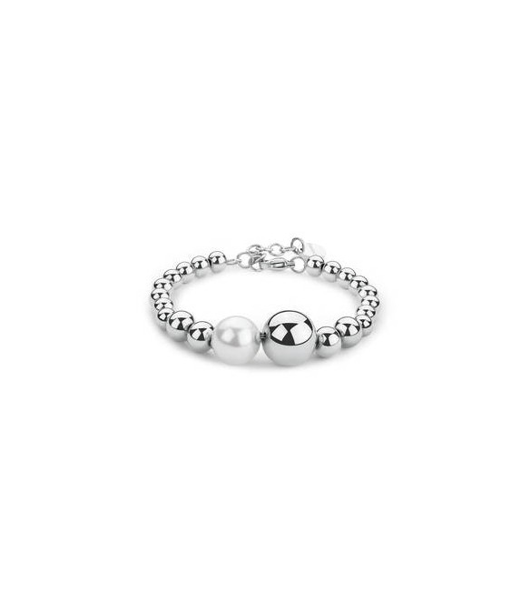 Bracciale Donna Gioielli Brosway Perfect in acciaio con perla di conchiglia bpc11
