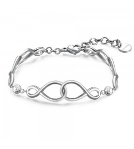 Bracciale Donna Gioielli Brosway Ribbon in acciaio e cristalli bbn25