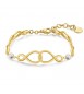 Bracciale Donna Gioielli Brosway Ribbon in acciaio pvd oro e cristalli bbn26
