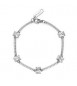 Bracciale Donna Gioielli Fancy by Brosway in argento zircone baguette bianco fiw06