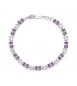 Bracciale Donna Gioielli Fancy by Brosway in argento zircone baguette cushion ametista fmp26