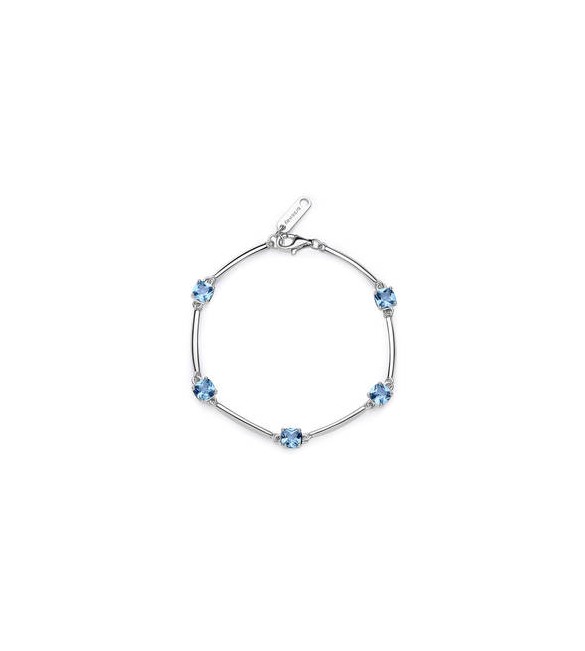 Bracciale Donna Gioielli Fancy by Brosway in argento zircone cushion azzurro fcl05