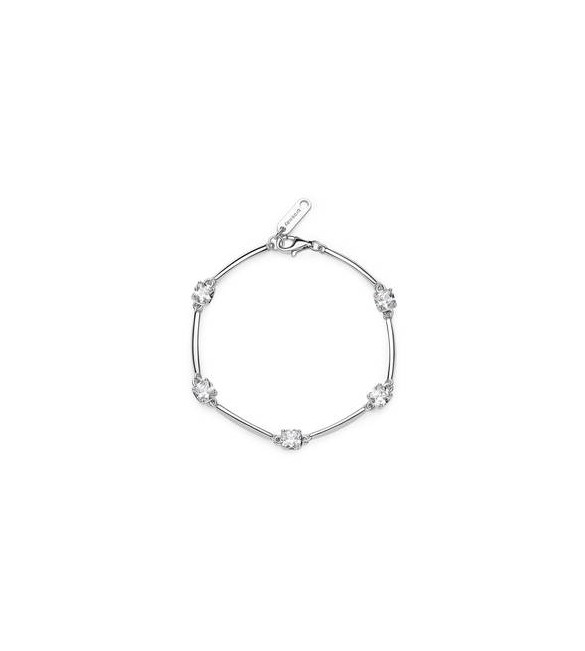 Bracciale Donna Gioielli Fancy by Brosway in argento zircone cushion bianco fiw05