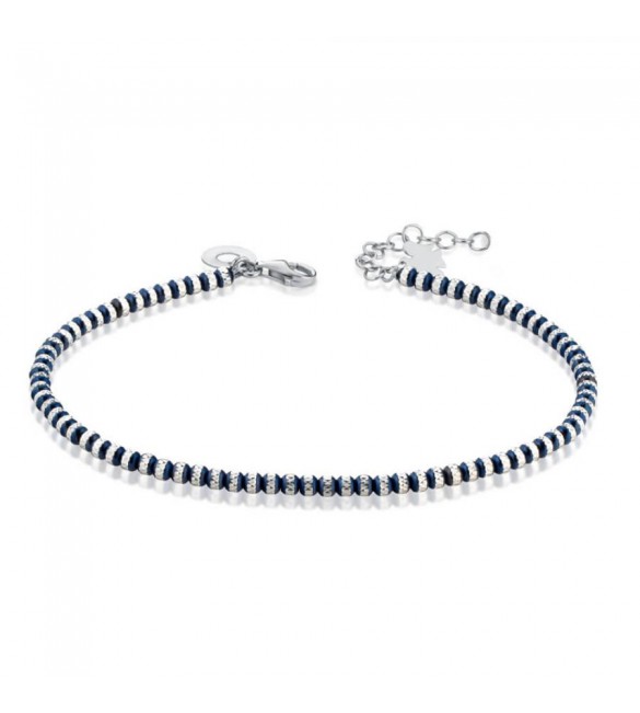 Bracciale Donna Gioielli Roberto Giannotti Angelo Custode in argento e sfere blu gia353