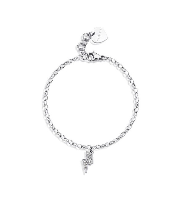 Bracciale Donna Gioielli S\'agapò Happy Mix in acciaio con Saetta shar30