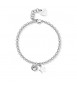 Bracciale Donna Gioielli S\'agapò Lucky Light in acciaio con Stella e Cristallo skt27