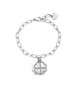 Bracciale Donna Gioielli S\'agapò Message in acciaio con Quadrifogli ssg23